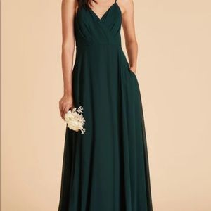 NWT Birdy Grey  Emerald Green Chiffon Dress KAIA